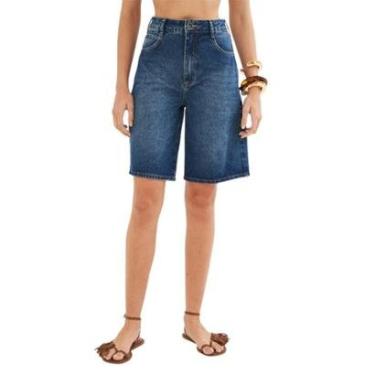 Imagem de Bermuda Colcci Joana Jeans Azul Escuro Feminina-Feminino