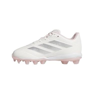 Imagem de adidas Unissex-Child Adizero Instinct 2.0 Softball moldado, Branco giz/prata metálico/rosa claro, 15