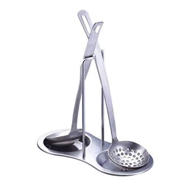 Imagem de Apoio para Colher de Aço Inoxidável 430 Suporte Utensílios Organizador Colheres Cozinha Residencial Servir Sopa