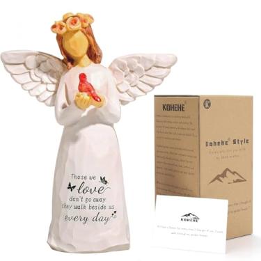Imagem de Kohehe Presentes de simpatia pela perda do ente querido, estatueta de anjo cardeal de 13 cm, presente de simpatia para a perda da mãe do bebê, presentes de luto para amante e amigo