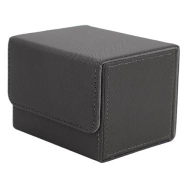 Imagem de Dpofirs Caixa de Baralho de Cartão de Couro PU de Grande Capacidade Com Tampa de Aba Magnética para Cartas de Jogo de tarô, Estojo Protetor de Armazenamento de Cartão para Sala de Prateleira de Mesa