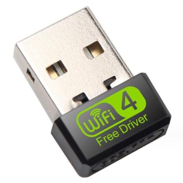 Imagem de Receptor WiFi, sem driver, mini placa de rede sem fio de 150 m, desktop, laptop, USB, rede sem fio, receptor Wi-Fi 300 metros