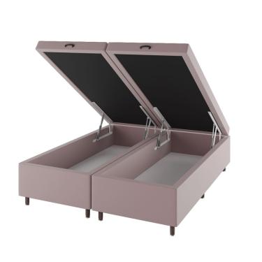 Imagem de Base Box Bau King Size Cairo (43x193x203cm)  Turkey Rose - Casa Giulia