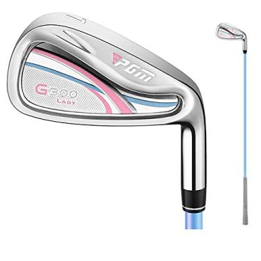 Imagem de Tacos de golfe para mulheres treinador de aço inoxidável de carbono leve #7 ferro mão direita Golf Iron Training Club (haste de carbono-azul, #7)