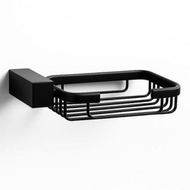 Imagem de Saboneteira de Parede Preto Fosco | Aço Inox Antiferrugem com Design Minimalista | Linha Paris Black – by BSMIX