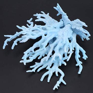 Imagem de RiToEasysports Planta Artificial, Ornamento de Aquário de Plástico Com Cores Vivas, Adequado para água Doce e Salgada, Perfeito para Tanques de Peixes e Jardins (Tamanho pequeno)