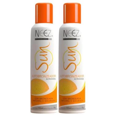 Imagem de Kit 2 Spray Autobronzeador Profissional Neez Sun Resultado Imediato Na