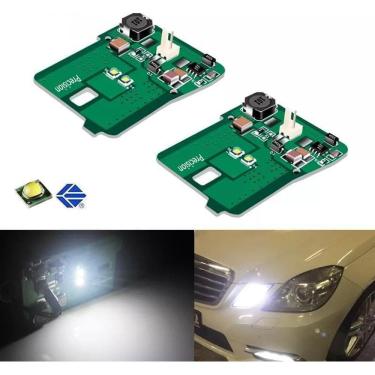 Imagem de Par Lâmpada 6000K Modulo Reator Placa Led Farol Luz Branca
