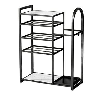 Imagem de Prateleira de sapato, organizador de sapato, sapateira, prateleira de sapatos para trocar sapateira no quarto, sala de estar, corredor, armazenamento de sapatos (cor: preto, tamanho: 60 * 25 * 80 cm