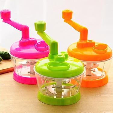 Imagem de Yinhing Moedor Manual de Vegetais Com Misturador Multifuncional Portátil de Aço Inoxidável para Alimentos e Carne Ideal para Uso Em Cozinha e Restaurante para Fácil Corte e Mistura Ferramenta de