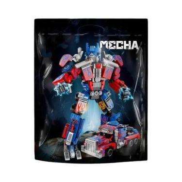 Imagem de Brinquedos De Blocos De Montar Carro Robô Mecha Para Crianças Com Junt