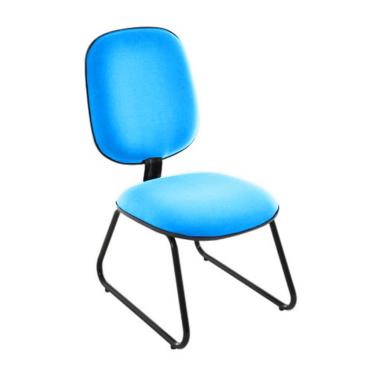 Imagem de Cadeira para Igrejas Evangélicas Diretor Trapézio para Escritório Linha Uno Azul