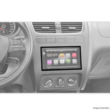 Imagem de Moldura Do Painel 7 Polegadas Polo Virtus T-cross 2018 a 2025 Black Piano