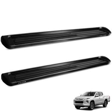 Imagem de Estribo Lateral L200 Triton Sport 2017 a 2025 Alumínio Preto