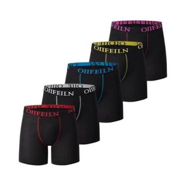 Imagem de Cuecas Boxer Masculinas Longas E Respiráveis, Shorts Casuais Esportivo