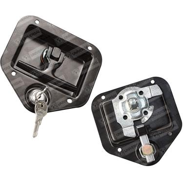 Imagem de Par Puxador Maçaneta Inox Trailer Motorhome Baú Bagageiro