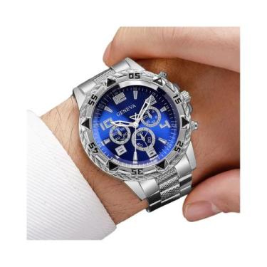 Imagem de Relógios De Quartzo Masculinos De Moda Com Grande Display, Conjunto De