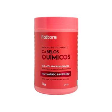 Imagem de Máscara Cabelos Químicos Fattore 1kg pH 4,0  Reconstrução e Nutrição P