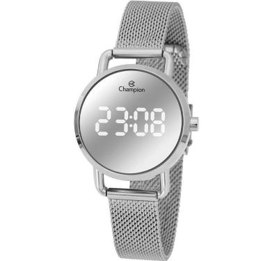 Imagem de Relógio Champion Feminino Digital Prata Ch48199q