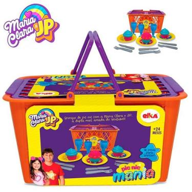 Imagem de Cesta de Pic Nic Maria Clara e Jp 16 Peças Faz de Conta Série Brinqued