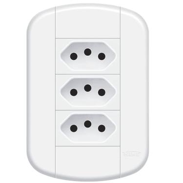 Imagem de Conjunto de 3 Tomadas 2p+t 20a-250 Volts Blanc Mais 11239224 Fame Conjunto 3 Tomada Padrao 2p+t