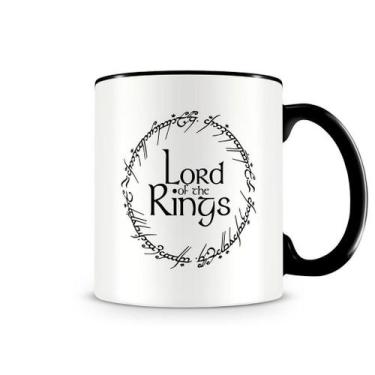 Imagem de Caneca Senhor do Anéis Preta - Artgeek