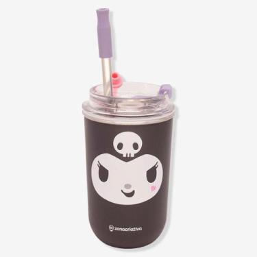Imagem de Copo Neo Com Canudo Kuromi - Hello Kitty - Zonacriativa