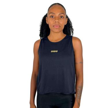 Imagem de Blusa Regata Cropped Camiseta Top Fitness Feminina Treino Academia All Black-Feminino
