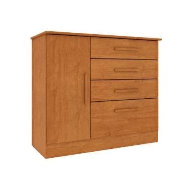 Imagem de Cômoda 4 Gavetas com Sapateira Chicago Tcil, CINAMOMO