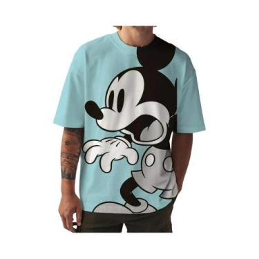 Imagem de Camiseta Com Estampa Do Mickey Mouse, Masculina, Feminina, Casual, De 
