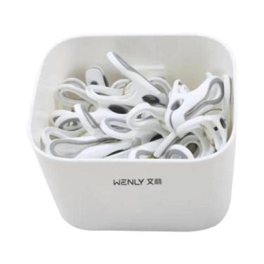 Imagem de Pregadores De Roupa Grandes De Plástico 24/36 Peças Com Cesto De Armaz