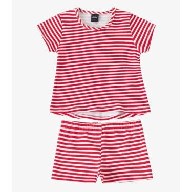 Imagem de Conjunto Infantil Blusa com Shorts Select Vermelho, 2, Vermelho