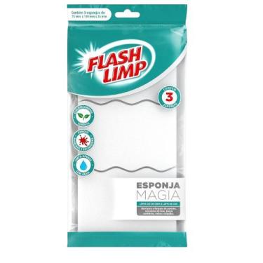 Imagem de Conjunto 3 Esponjas Limpa Giz De Cera E Lápis Flash Limp