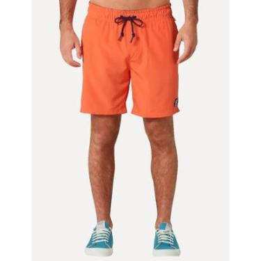 Imagem de Short Original Penguin Masculino D'Água Logo Patch Laranja-Masculino