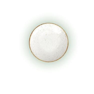 Imagem de Prato de Sobremesa Tramontina Rústico MarromHS Porcelana Decorada 21CM