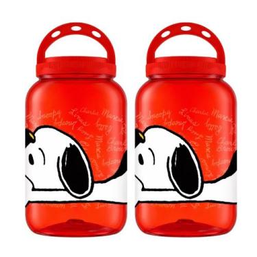 Imagem de Kit 2 Porta Ração Petiscos Cachorro Gato 3,6l Com Alça - - Bandeirante