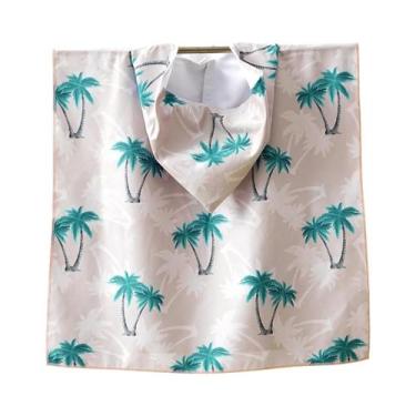 Imagem de Roupão Infantil Com Capuz Dupla Face De Pelúcia Grosso Impermeável Par