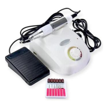 Imagem de Lixadeira Motor Elétrica Unha Profissional Pedal Nail Polish Multifunc