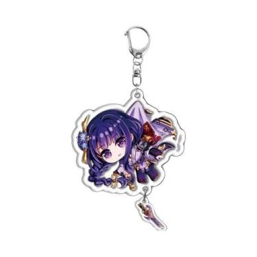 Imagem de Chaveiro Acrílico Fofo De Desenho Animado Raiden Shogun Yae Miko Nahid