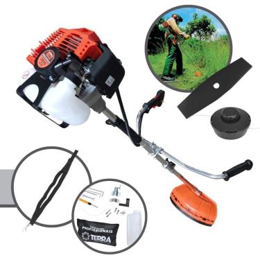 Imagem de Roçadeira Podador de Grama Á Gasolina GRHB430 Bipartida Terra 43cc 12.000rpm  Alta Rotação e Performance Ideal P/ Limpeza e Manutenção de Rodovias