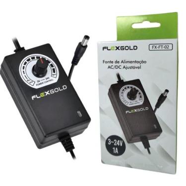 Imagem de Fonte de alimentação Chaveada Ajustavel 3 à 24V 1A FX-FT-02 Flex Gold 