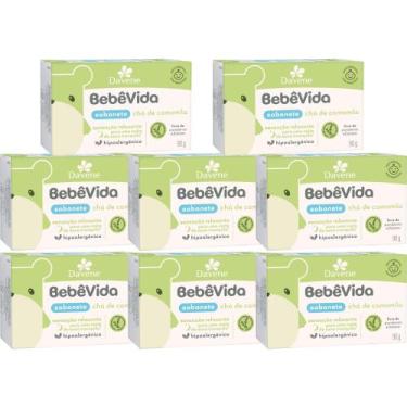 Imagem de 8UN Sabonete Vegetal Bebe Vida Cha de Camomila 90g Davene