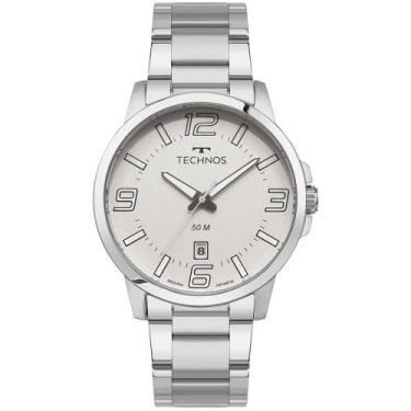 Imagem de Relógio Technos Masculino Racer Basico Prata - 2315lba-1b
