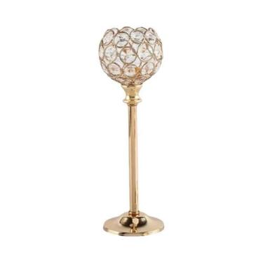 Imagem de Suporte De Vela De Cristal Brilhante Em Lote Para Casamento, Halloween