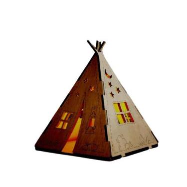 Imagem de Castiçal Oca Com Vela Eletrônica - Marrom - LENOBRE