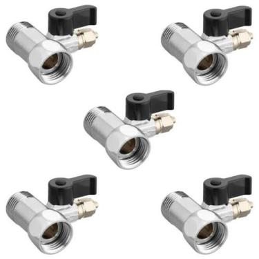 Imagem de KIT 5 Adaptador para Purificador de Água 1x2 com Registro Saída 1x4 - 