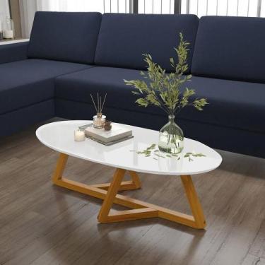 Imagem de Mesa De Centro Classic Branco-nature- Tebarrot - TEBARROT MÓVEIS