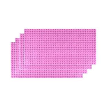 Imagem de Placas Base Clássicas 32x32 E 16x32 (4 Peças) Para Blocos De Montar DI