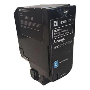 Imagem de Toner ciano para Lexmark Cx725, Cs725 74cbhc0, 74c4hc0 Rendimento 12k 