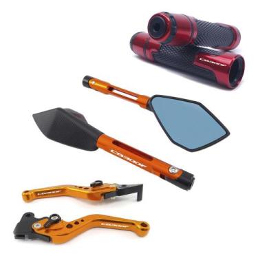 Imagem de Kit Manete Manopla Retrovisor Esportivo Cb300f Twister Laser - Special